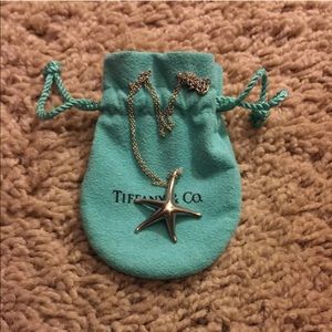 Authentic Tiffany 16” Starfish Necklace.